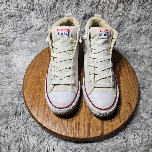 Converse Chuck Taylor All Star Men 10.5 Wmn12.5 Street Mid White Natural149546F - Picture 1 of 9